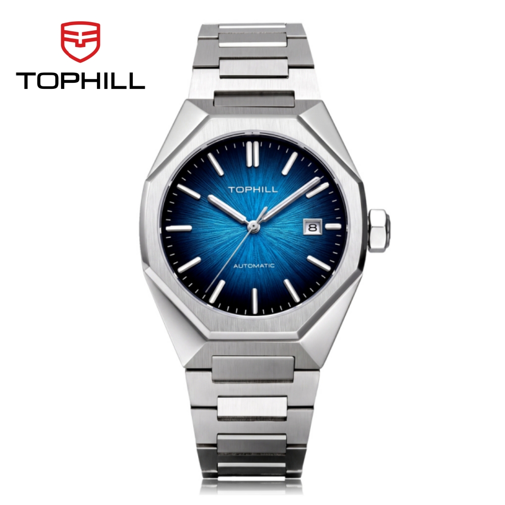 Butterfly Clasp Deployant - TOPHILL 39mm Miyota 8215 기계식 시계