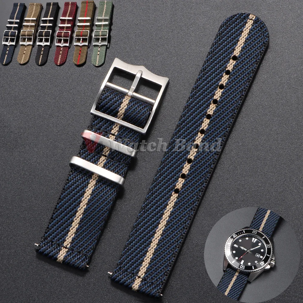 Nato Strap Nylon - 오메가 시계 밴드 용 튜더 용