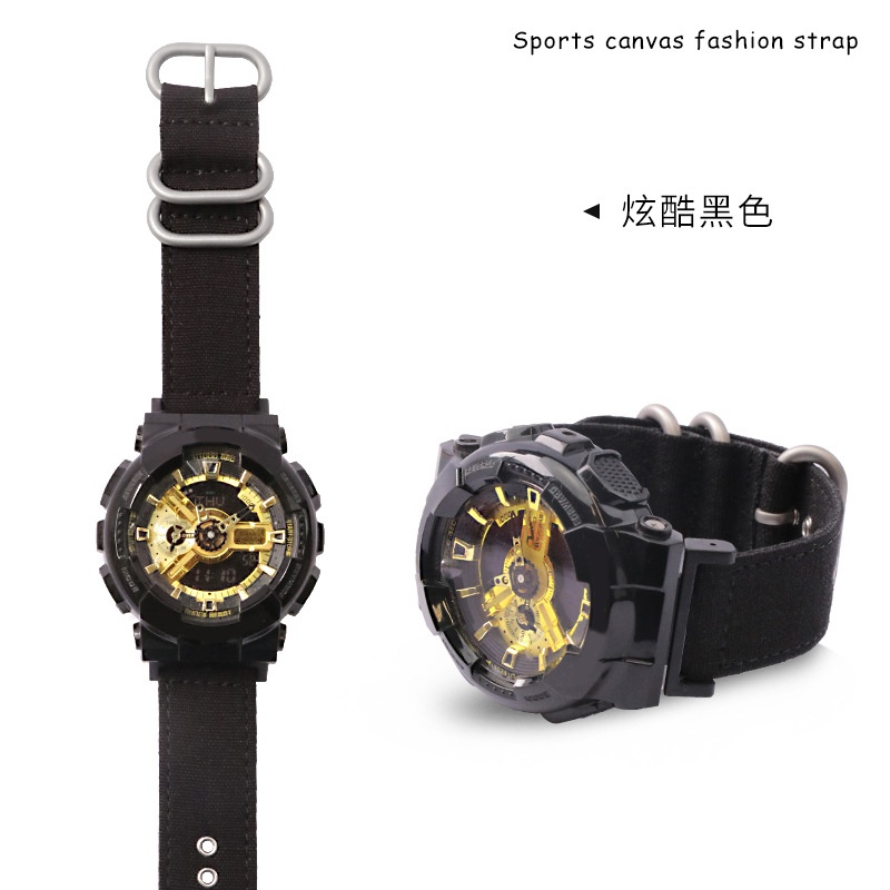 16mm 면 캔버스 나일론 교체용 시계 스트랩 남성용  - Casio Watch G-Shock Dw-5600 리뷰 및 가격