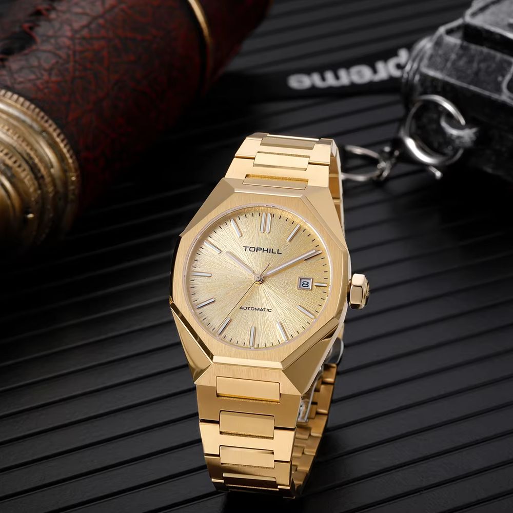 TOPHILL 39mm Miyota 8215 기계식 시 - Butterfly Clasp Deployant 리뷰 및 가격